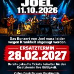 JOEL –  KONZERTABSAGE